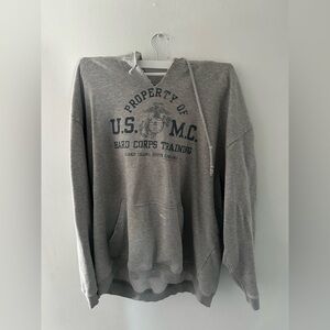 Sweat shirt of U.S. M.C., L, in the color gray